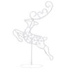 Acrylic Christmas Flying Reindeer&Sleigh 102.4"x8.3"x34.3" Cold White