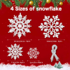 32Pcs Snowflake Ornament Christmas Hanging Christmas Tree Decorations