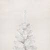 7.5FT White Slim Artificial Christmas Tree Includes Foldable Metal Stand