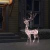 Acrylic Reindeer Christmas Decoration 140 LEDs 4 ft Warm White