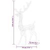 Acrylic Reindeer Christmas Decoration 140 LEDs 4 ft Warm White