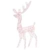 Acrylic Reindeer Christmas Decoration 140 LEDs 4 ft Warm White