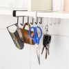 Hooks Under Cabinet Storage Rack Drilling Free Multi-Functional Coffee Cups Holder